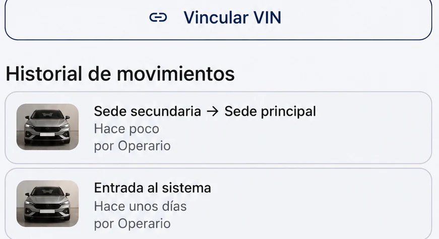 Historial de movimientos